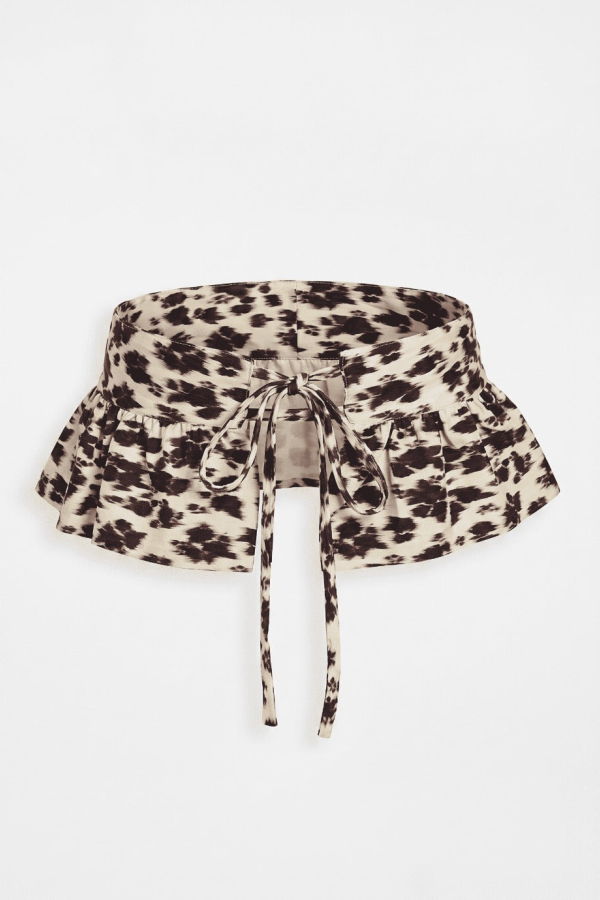 Carmen Says Field Floral Print Ruffle Belt