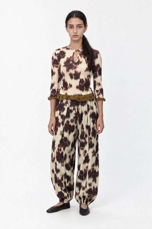 Carmen Says Field Floral Print Trousers
