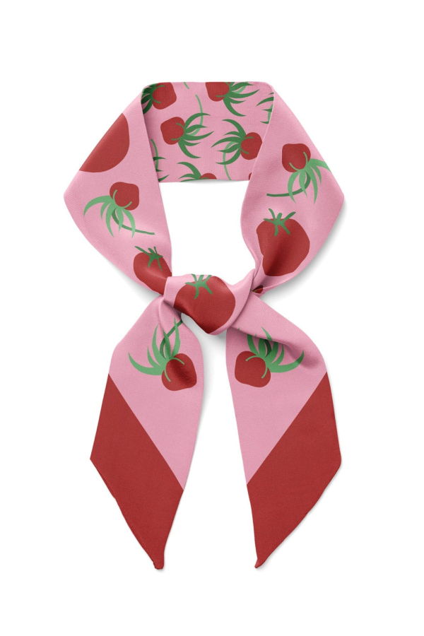 Centinelle Tomatoes Twilly Ribbon Scarf