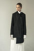 K M by L A N G E DECONSTRUCTED LINEN ASYMMETRIC JACKET - BLACK  - Thumbnail 2