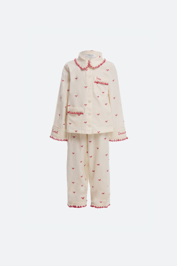 KIDS Sea NY Esmee PJ Set - Cream