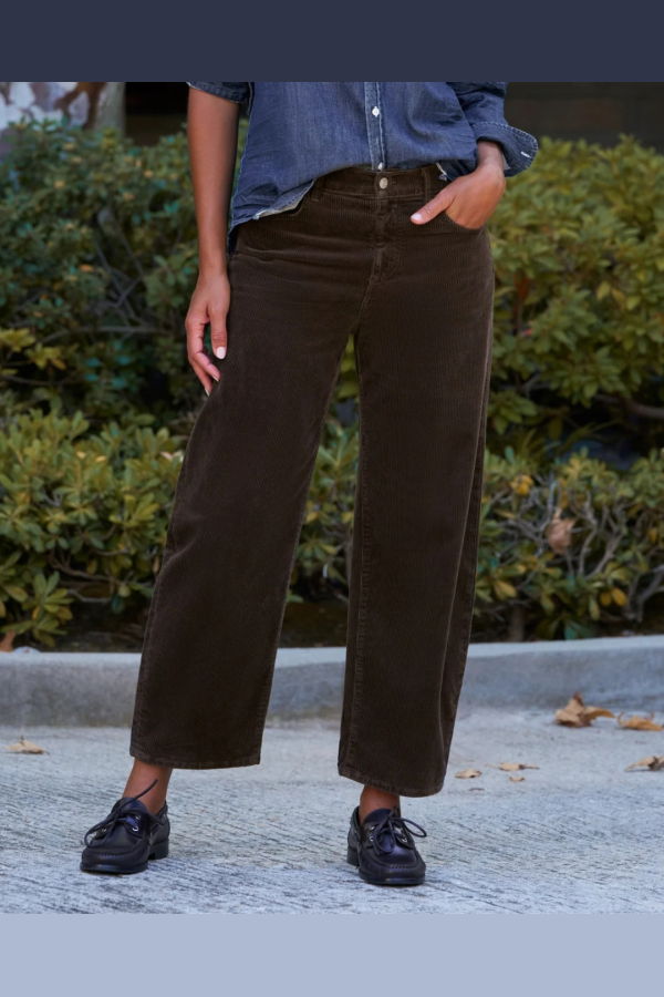 Frank & Eileen Brennan Barrel Leg Jean - Chocolate