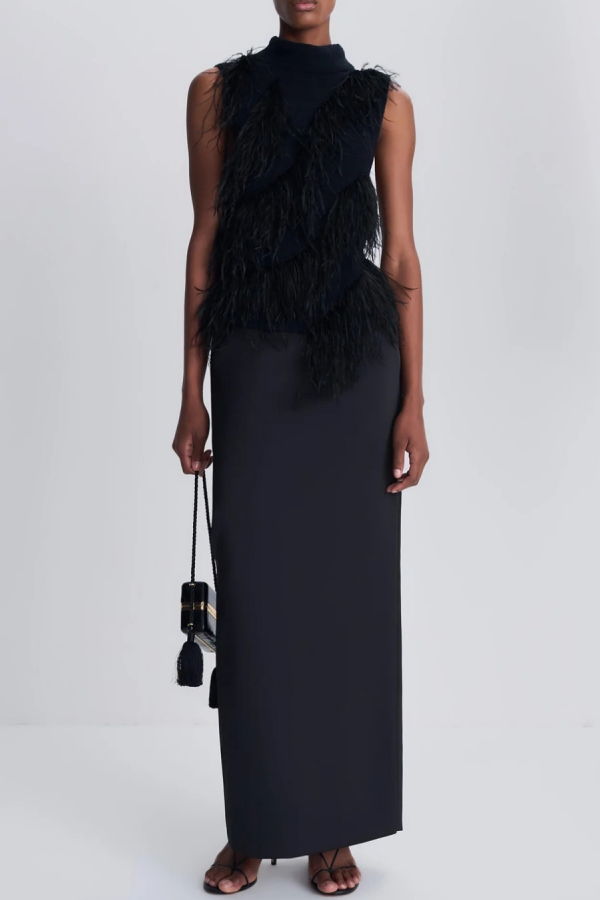 Jonathan Simkhai Cate Midi Skirt - Black