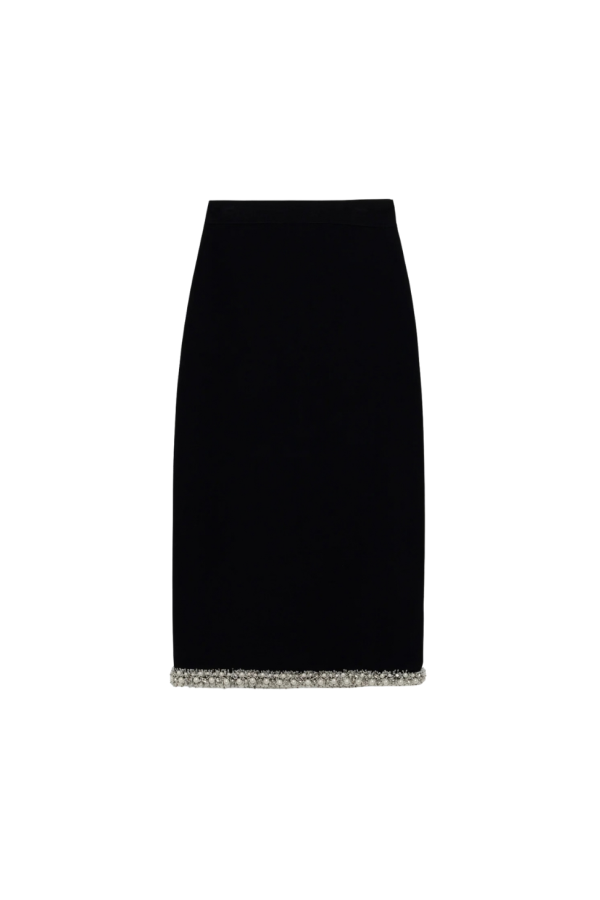 Jonathan Simkhai Idina Midi Skirt - Black
