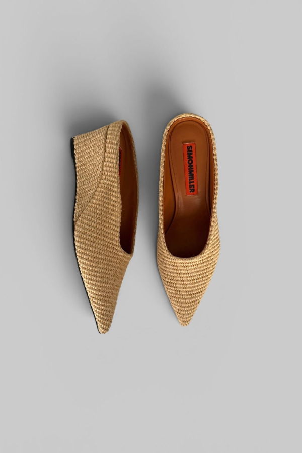 Simon Miller Raffia Gala Wedge - Natural