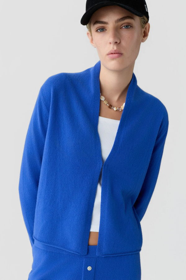 Guest in Residence Stealth Cashmere Cardigan