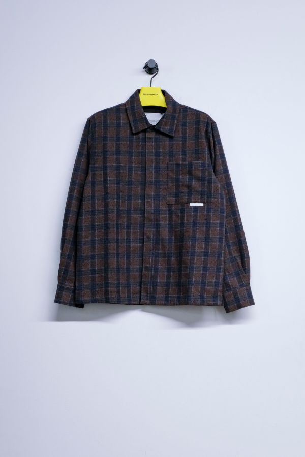 GR10K Wool & Cotton 25000 Replicated Snapbutton Overshirt
