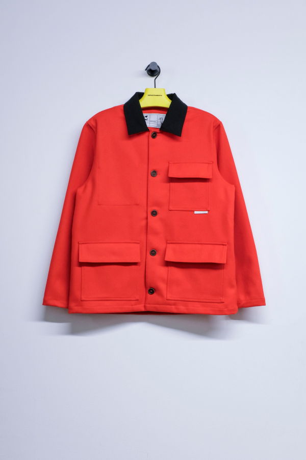 GR10K Orange Bishop Cotton & Poly 45000 Replicated Chore Jacket