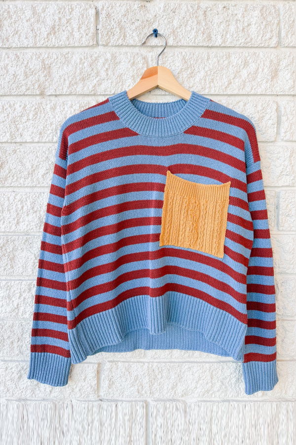 Veronica Beard Emile Pullover - Blue