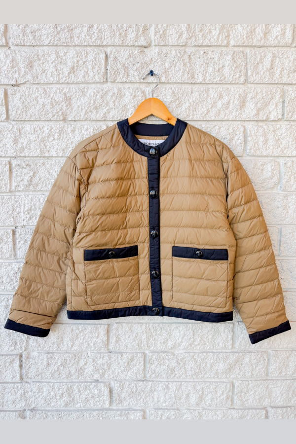 Veronica Beard Pearson Down Dickey Jacket - Desert
