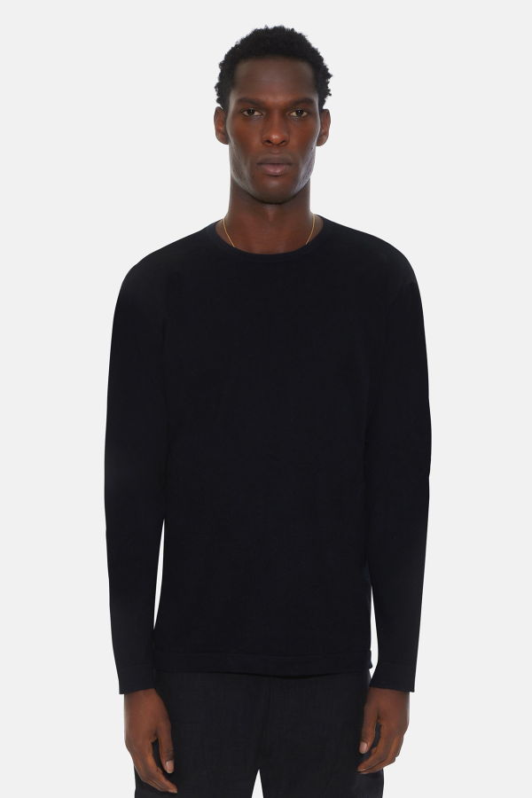 Blue&Cream Reade Long Sleeve Tee - Black Lead