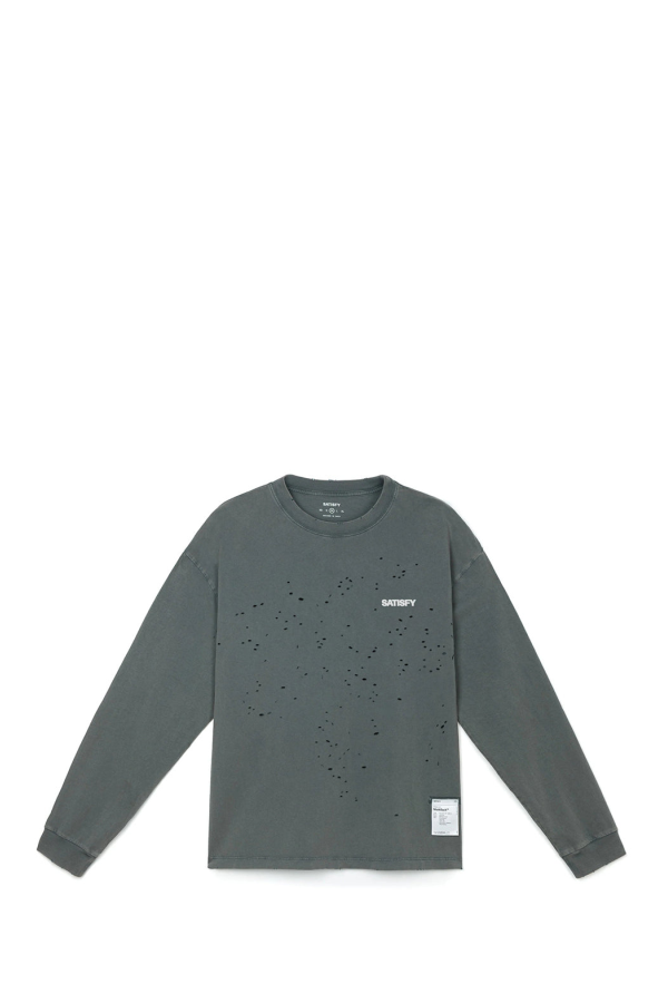 Satisfy MothTech Long Tee - Faded Black