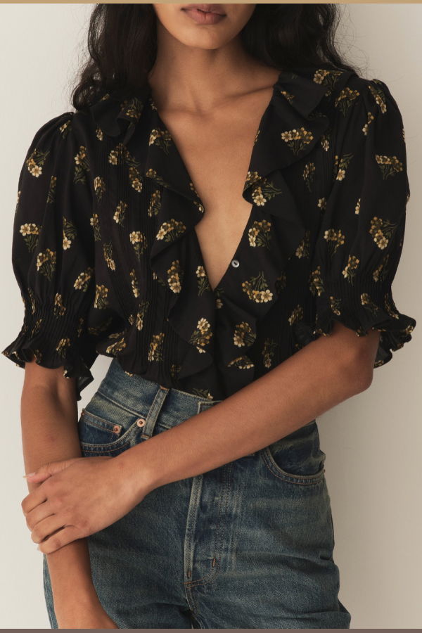DÔEN Henri Top - Buttercup Bouquet