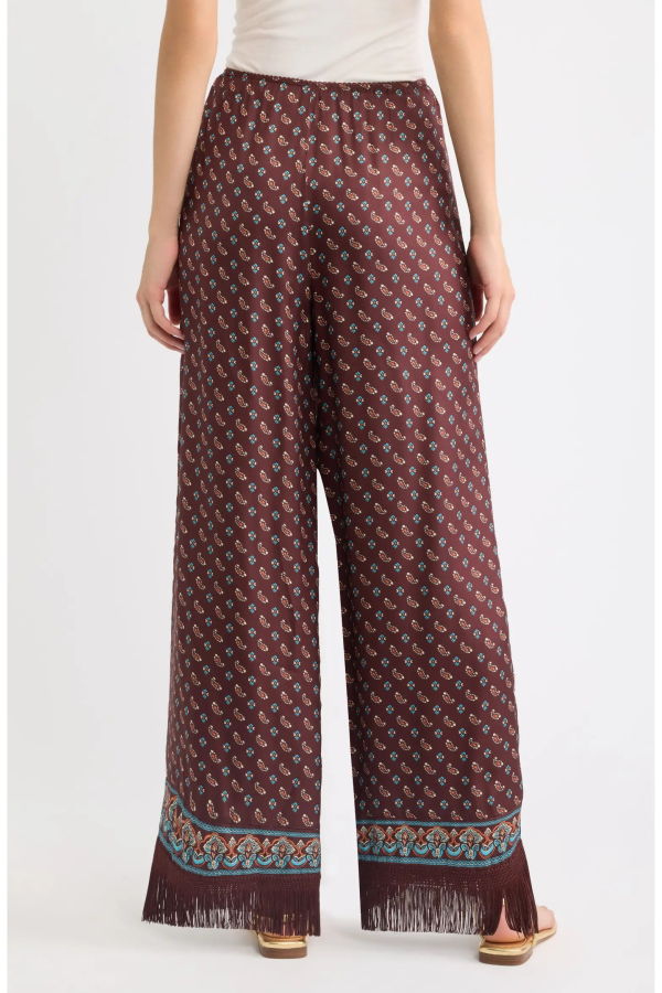 DÔEN Lavon Fringe Pant - Deauville Paisley