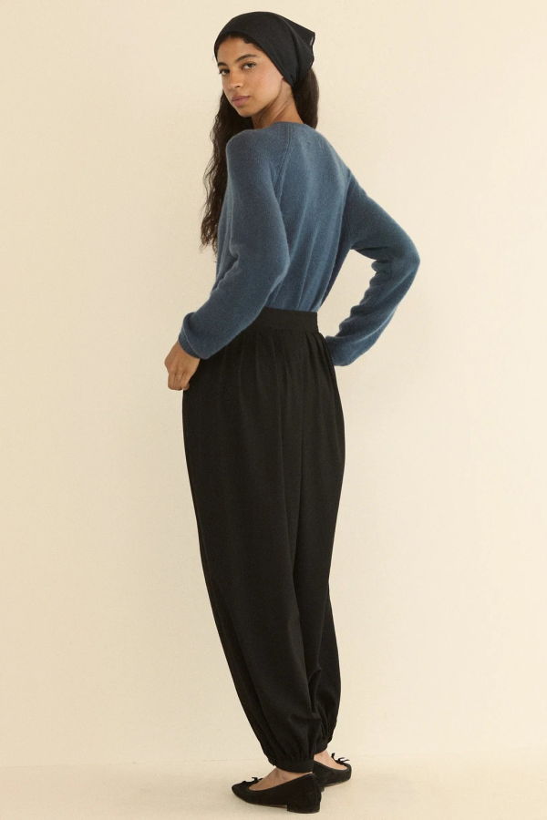 DÔEN Peroline Cashmere Cardigan - Blue Stone