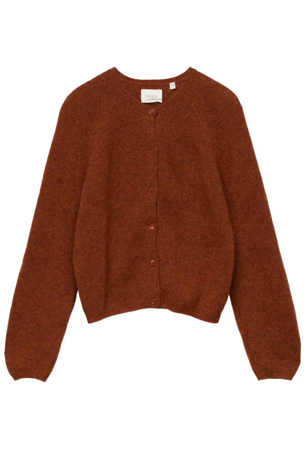 DÔEN Peroline Cashmere Cardigan - Ember