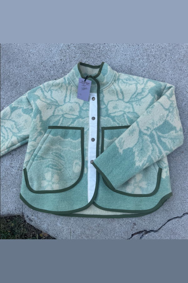 Olivet Flower Patch Vintage 100% Wool Jacket