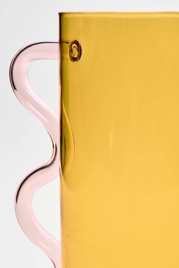 Sophie Lou Jacobsen Wave Pitcher - Yellow/Pink