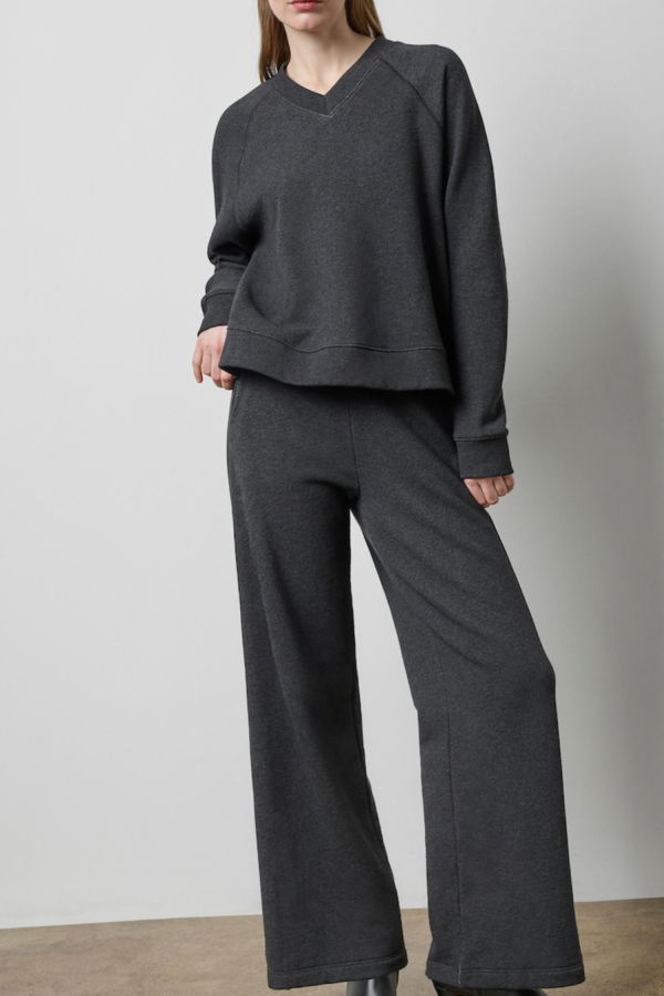 Lilla P. Oversized Sweatshirt - Graphite Heather