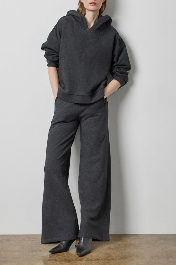 Lilla P. Side Panel Terry Pant - Graphite Heather