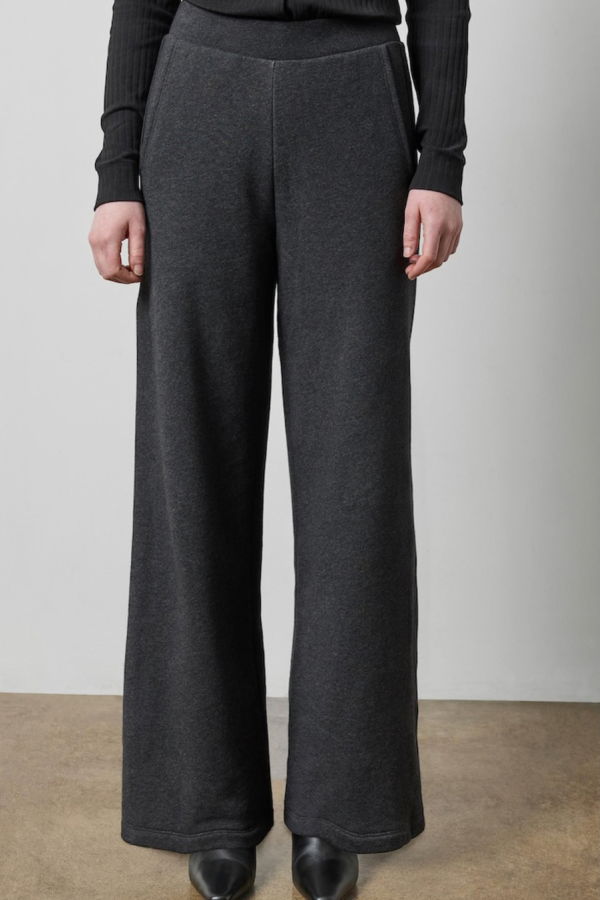 Lilla P. Side Panel Terry Pant - Graphite Heather