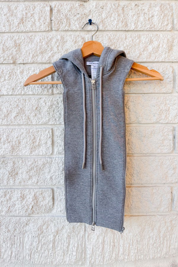 Veronica Beard Oversized Hoodie Dickey - Grey Melange