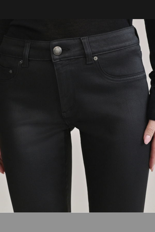 DL 1961 Jessica Skinny Instasculpt Jean - Black Coated