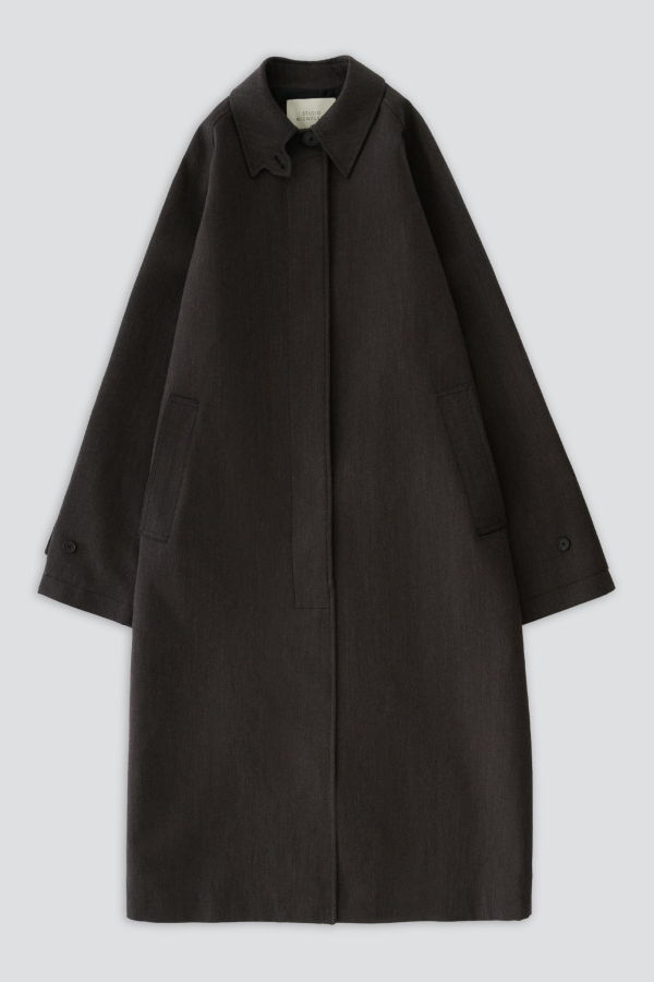 Studio Nicholson Holin Trench Coat - Brown Marl