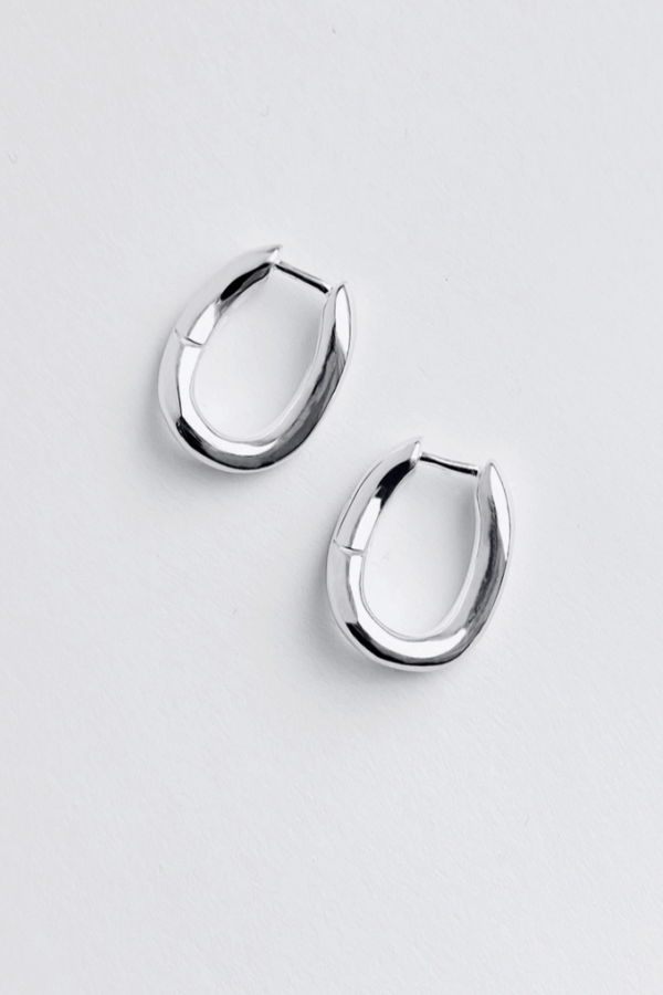Kara Yoo Ruth Hoop Earrings - Sterling Silver