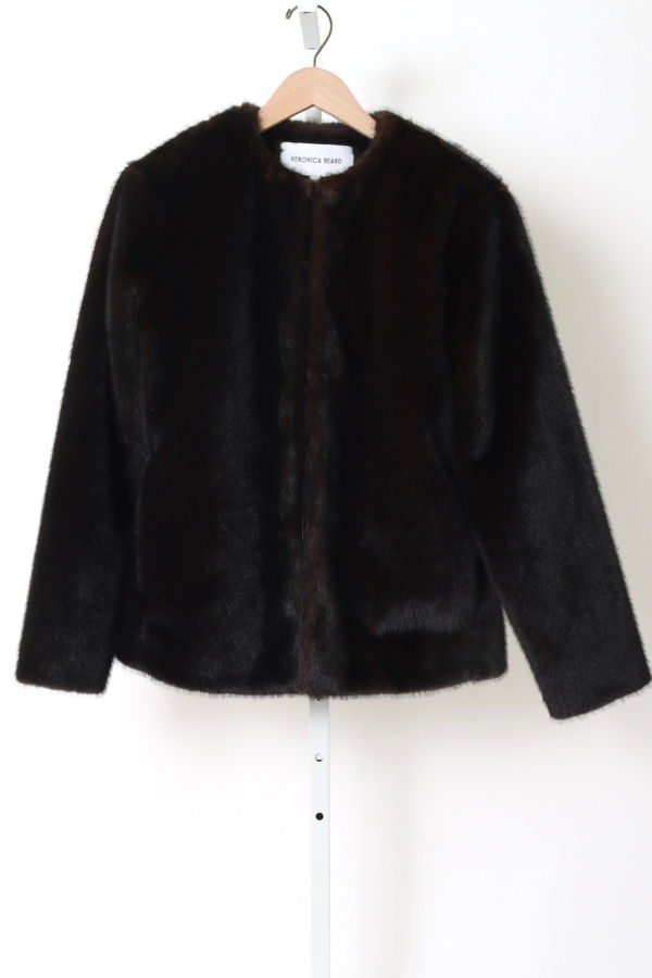 Veronica Beard Griselda Faux Fur Coat