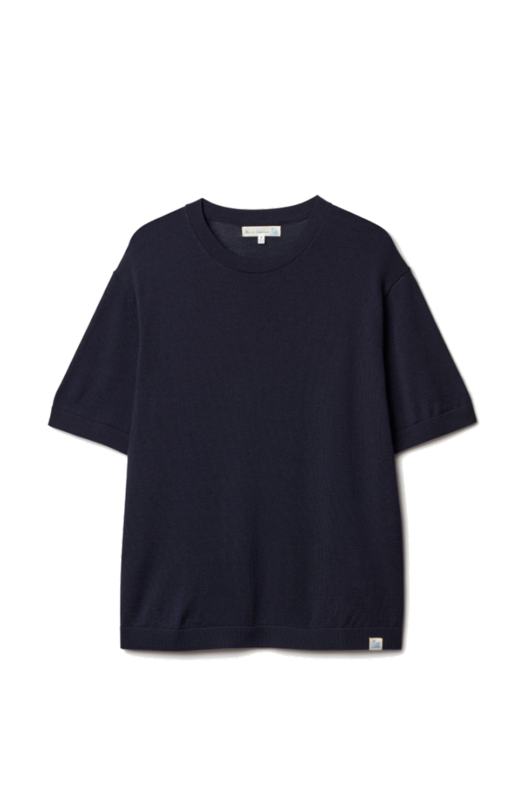 Merz b. Schwanen Merinotee01.51 Refined Knitted Merino Wool T-Shirt