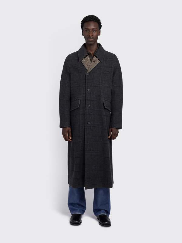 Our Legacy Collapse Carcoat - Bishop Check Tempered Wool | Garmentory