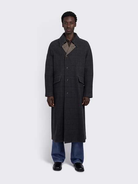 Our Legacy Jumbo Bedford Collapse Car Coat - Black | Garmentory