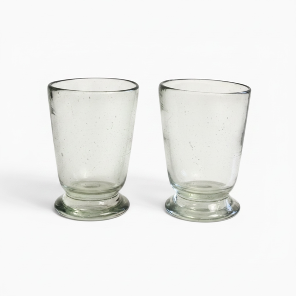 Villa Lua Home Handblown Footed Glass, Set of 2