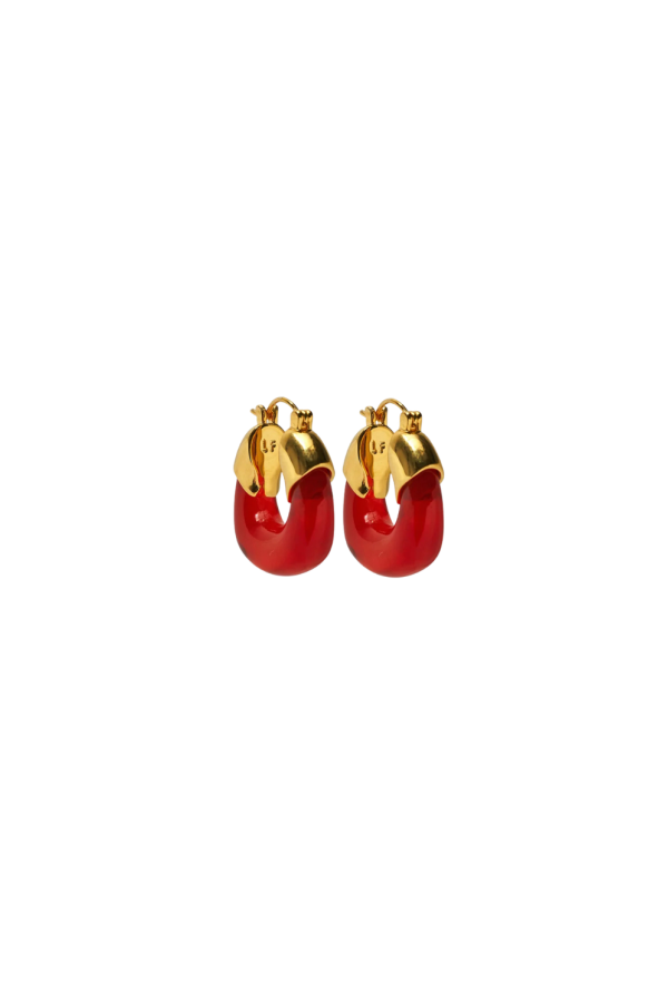 Lizzie Fortunato Mini Organic Hoop Earrings - Cherry