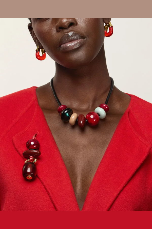 Lizzie Fortunato Mini Organic Hoop Earrings - Cherry