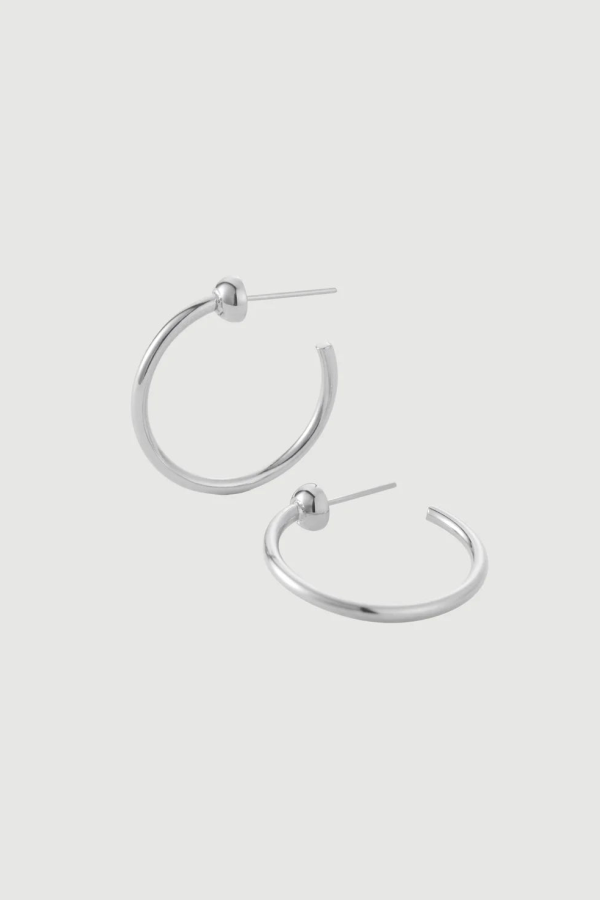 Jenny Bird Mini Icon Hoops - Silver