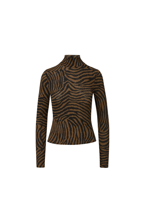Veronica Beard Wyeth Turtleneck - Ochre / Black