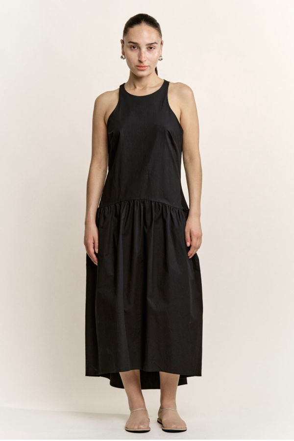 Modern Weaving Drop Waist Dress