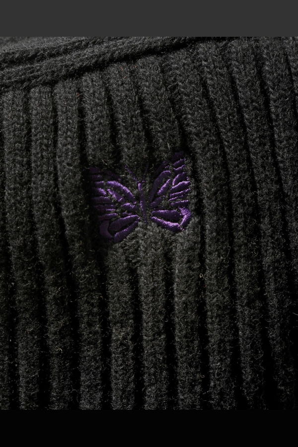 Needles Shetland Wool Balaclava - Black