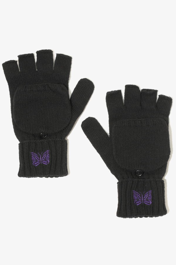 Needles Convertible Shetland Wool Gloves