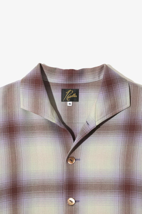 Needles Windsor Collar Uncon Shirt W/R Ombre Plaid