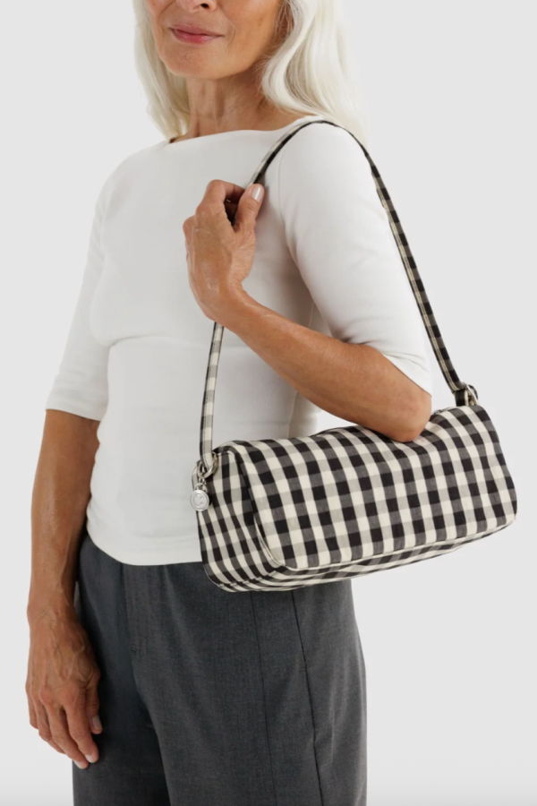 BAGGU Gingham Nylon Loaf Bag