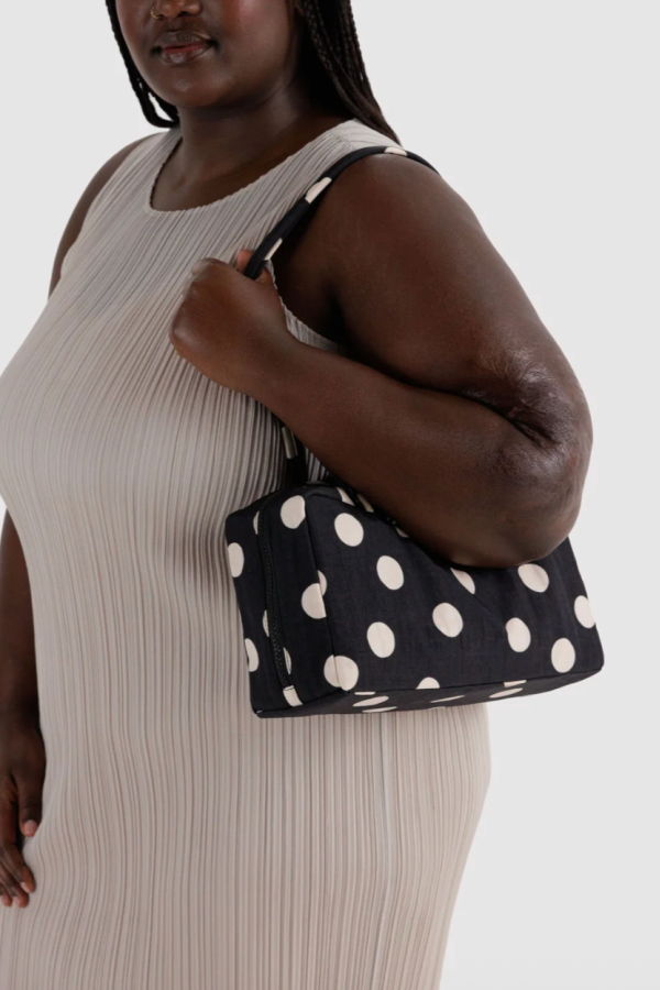 BAGGU Polka Dot Nylon Bowler Bag