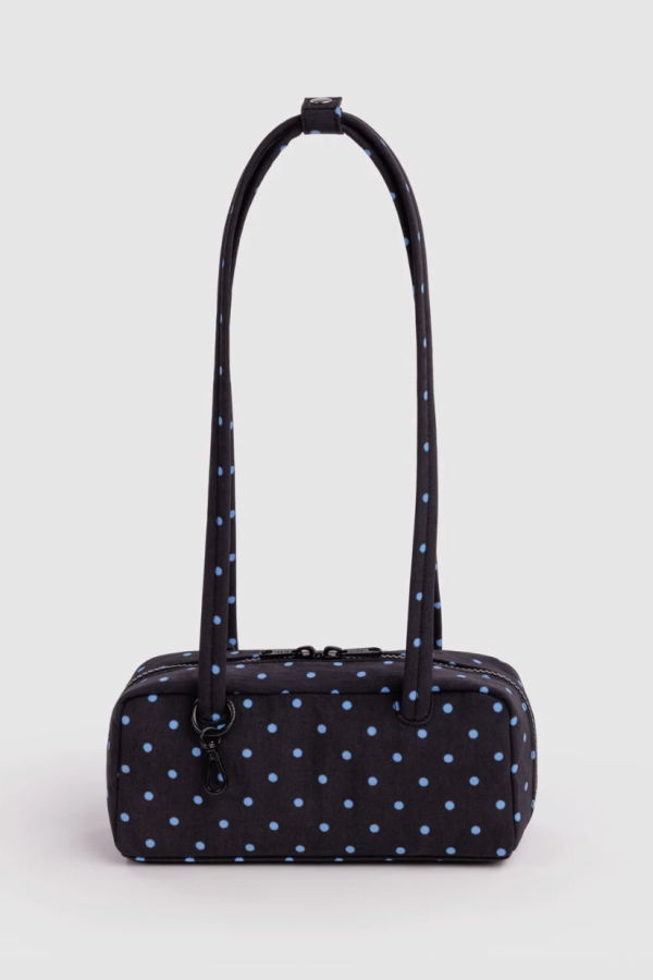BAGGU Polka Dot Small Nylon Bowler Bag