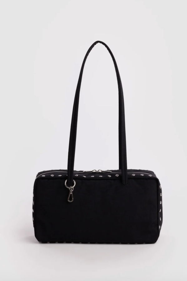 BAGGU Stud Nylon Bowler Bag