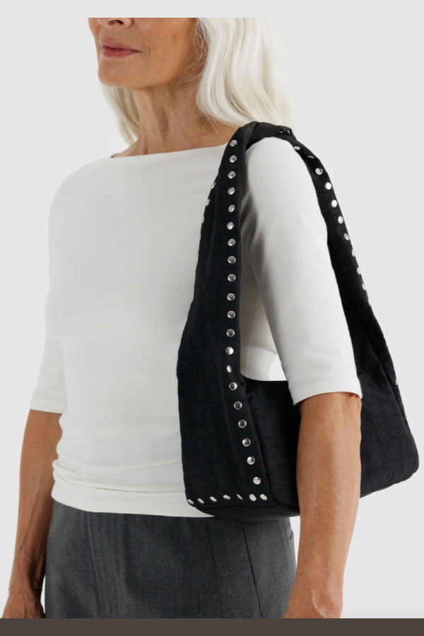 BAGGU Stud Nylon Meringue Bag