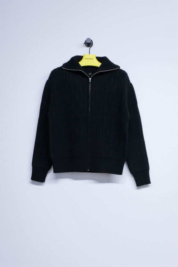 Taiga Takahashi Lot. 533 Wool Zip-Up Knit Blouson