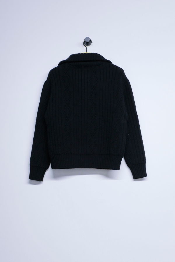 Taiga Takahashi Lot. 533 Wool Zip-Up Knit Blouson