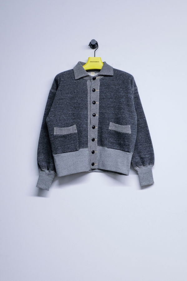 Taiga Takahashi Lot.607 Cotton Sweat Coat - Heather Grey
